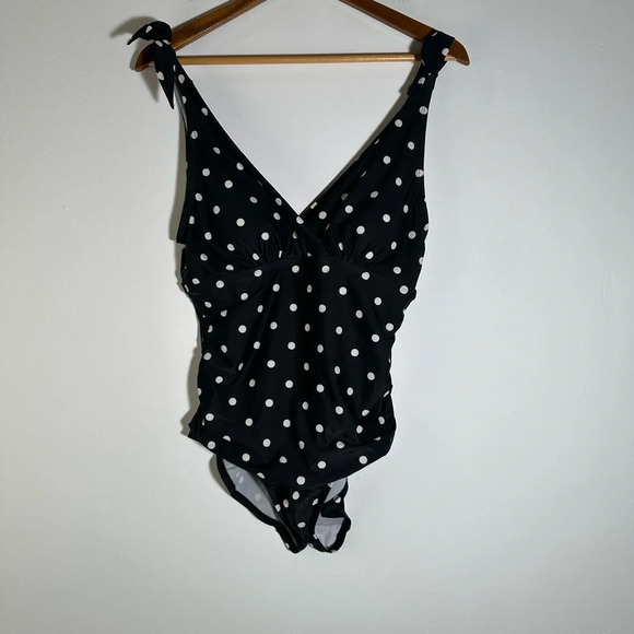Merona Polka Dot Swimsuit - Picture 2 of 4
